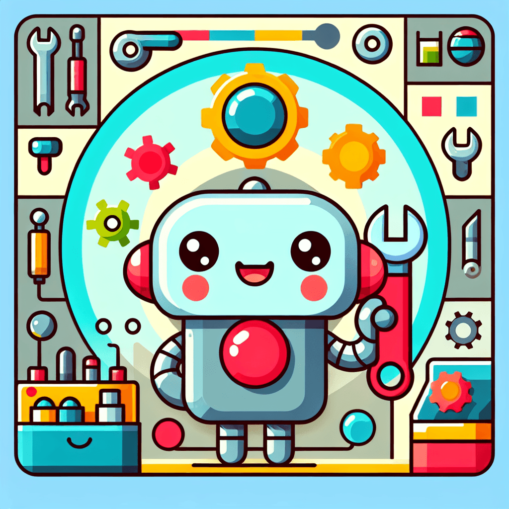 Friendly Robot Engineers DIY Paint By Numbers