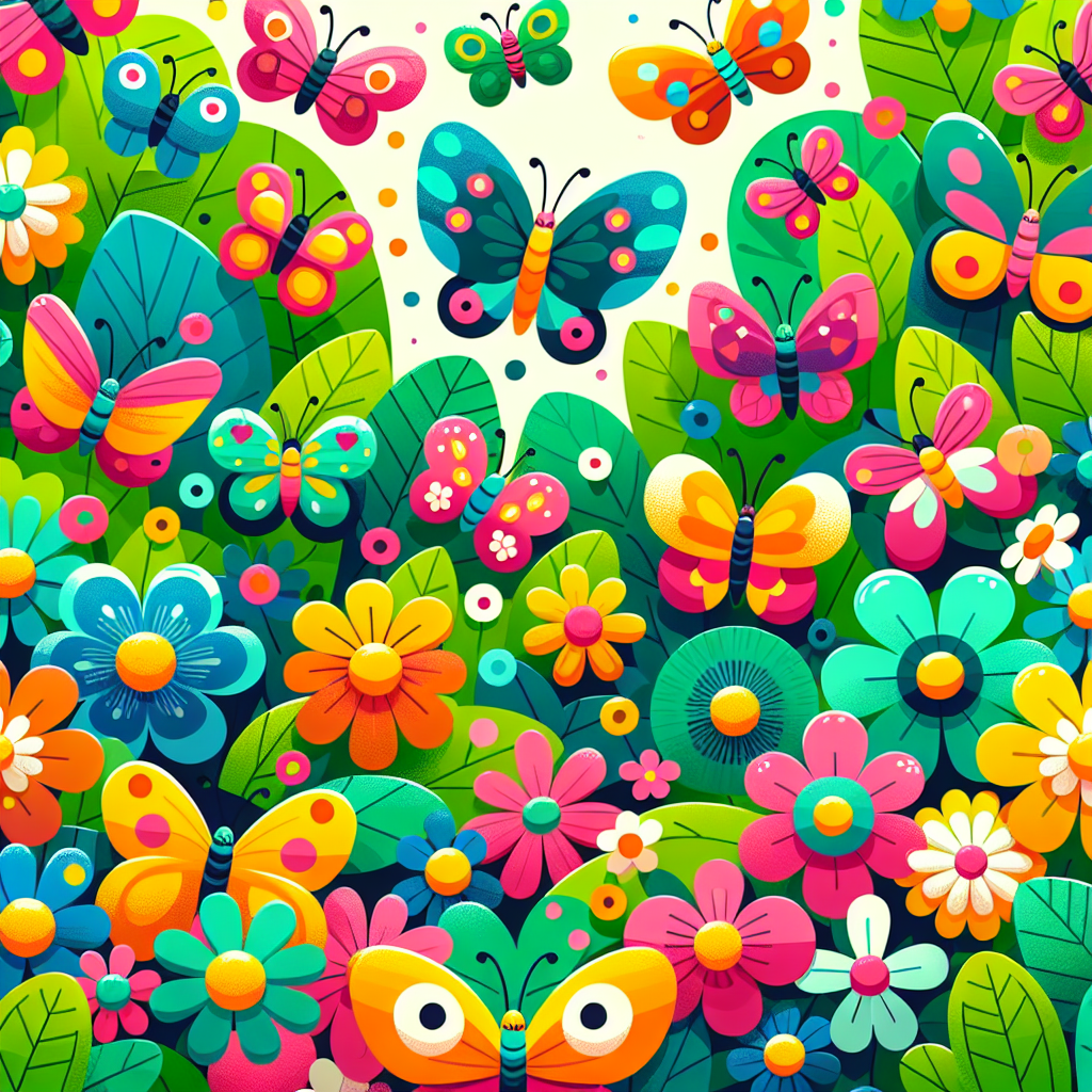 Bright Butterfly Gala Numbered Painting Kits