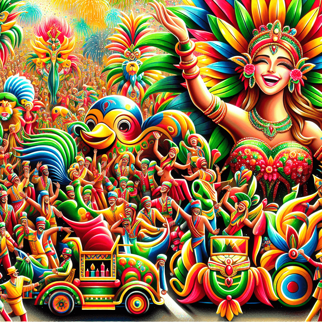 Colorful Festival Parade Paint By Number