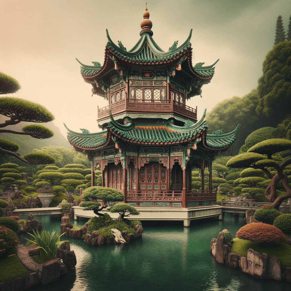 Ornate Asian Tranquility Paint By Color