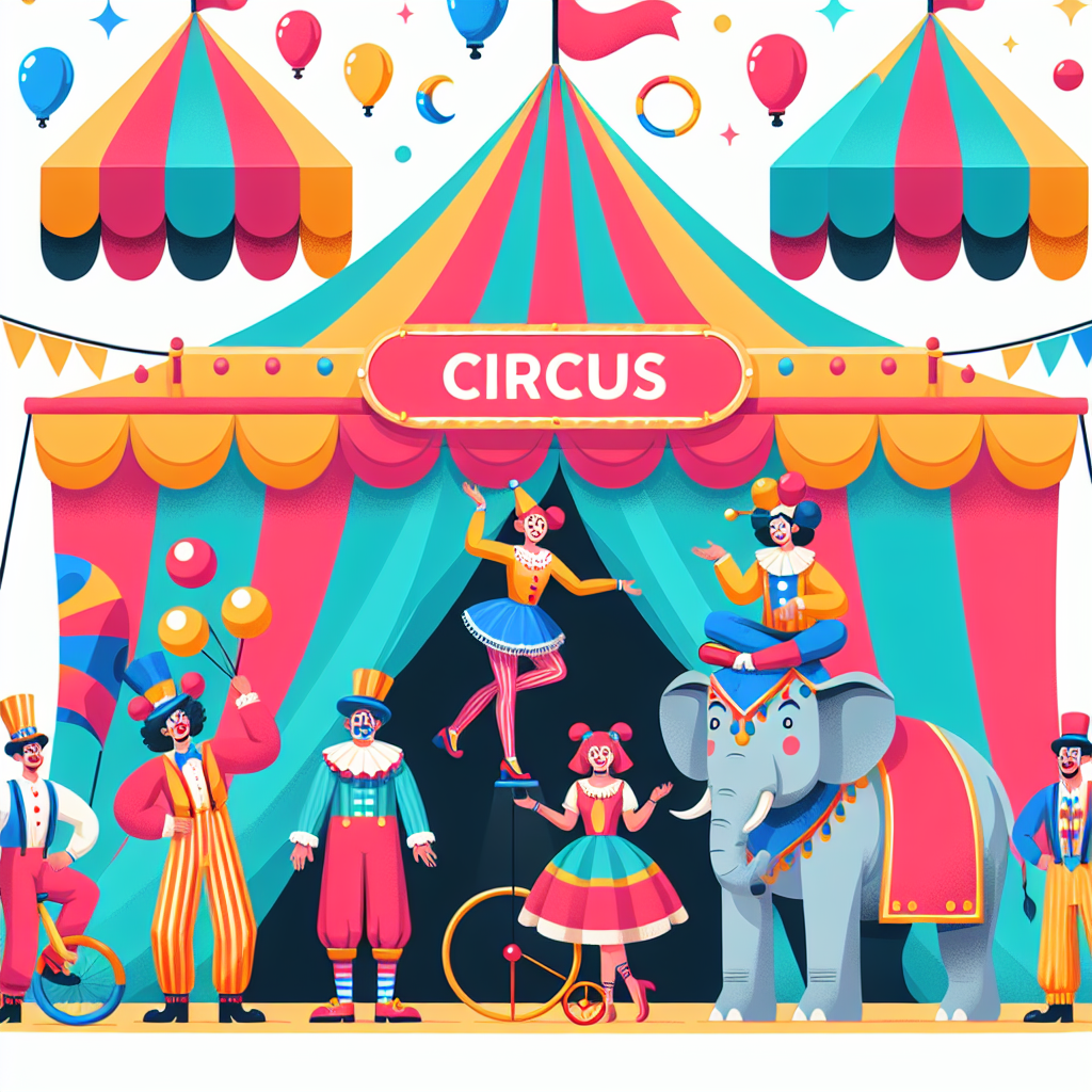 Exciting Circus Spectacle Paint By Numbers