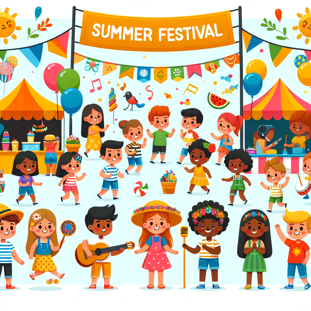 Charming Summer Festival Numbered Painting Kits