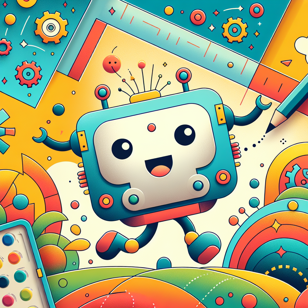 Bouncy Robot Adventure Numbered Painting Kits