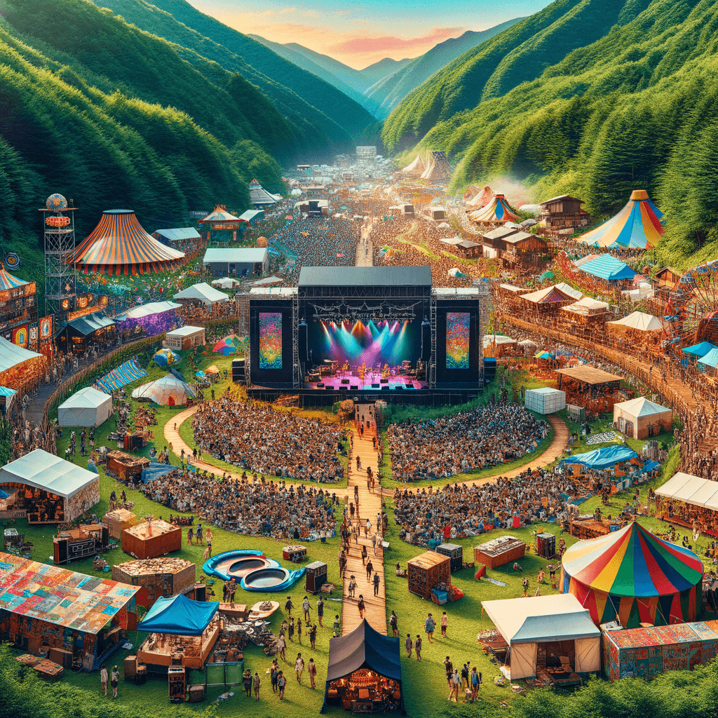 Fuji Rock Festival - Japan Painting Number Kit