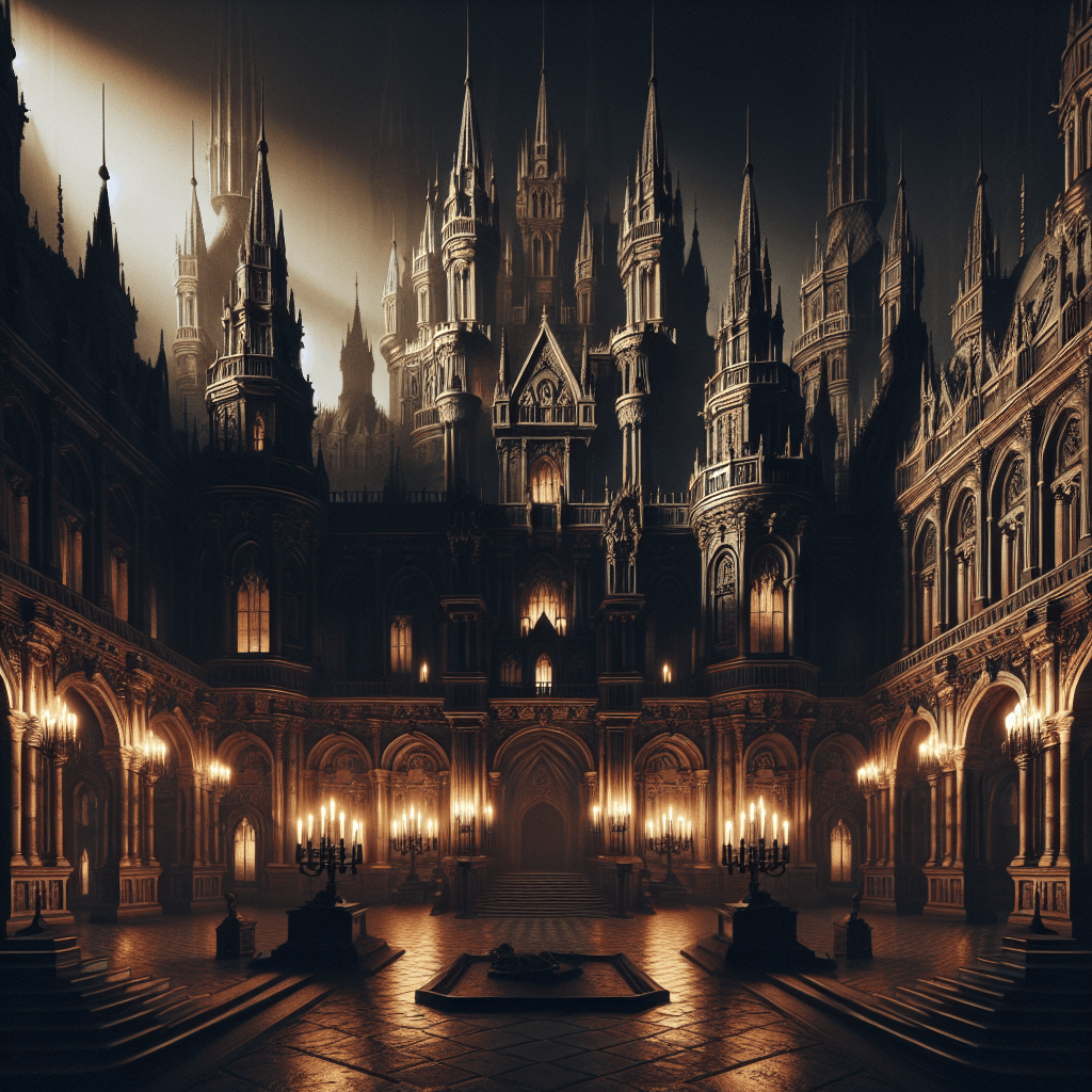 Mysterious Gothic Castle Paint By Number