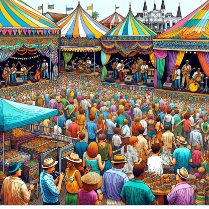 New Orleans Jazz & Heritage Festival - New Orleans Number Painting