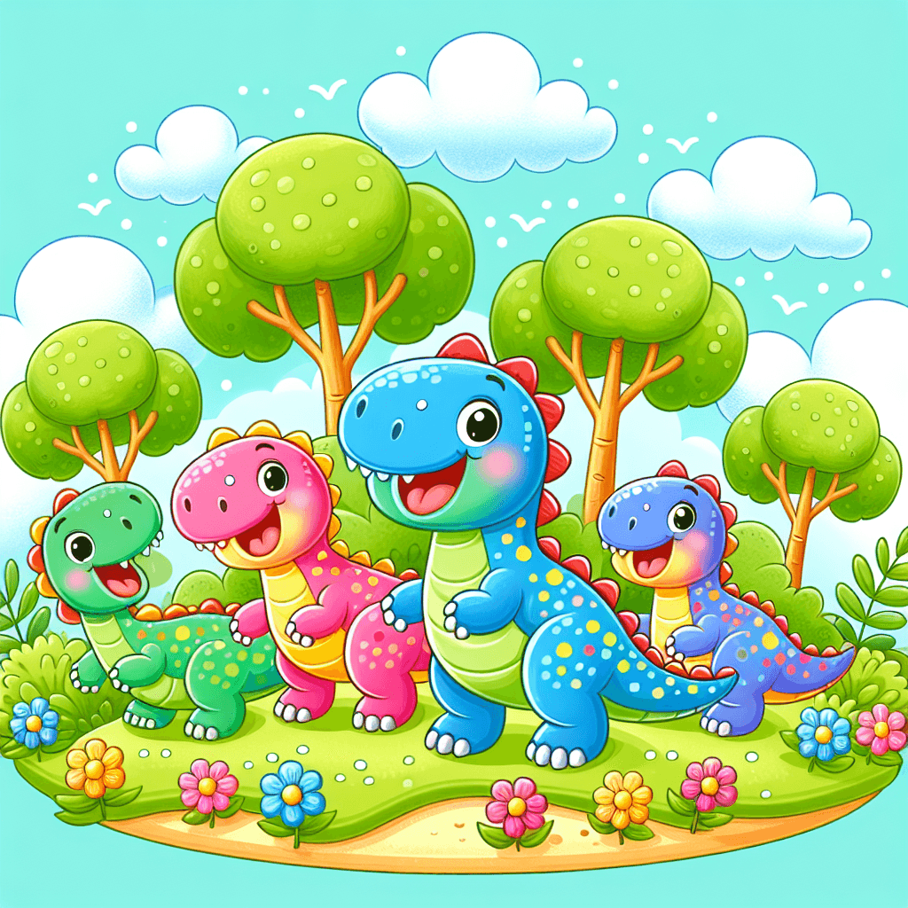 Dino Island Paint By Color
