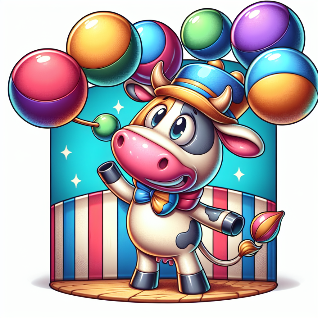 Cute Cow Carnival Paint By Color