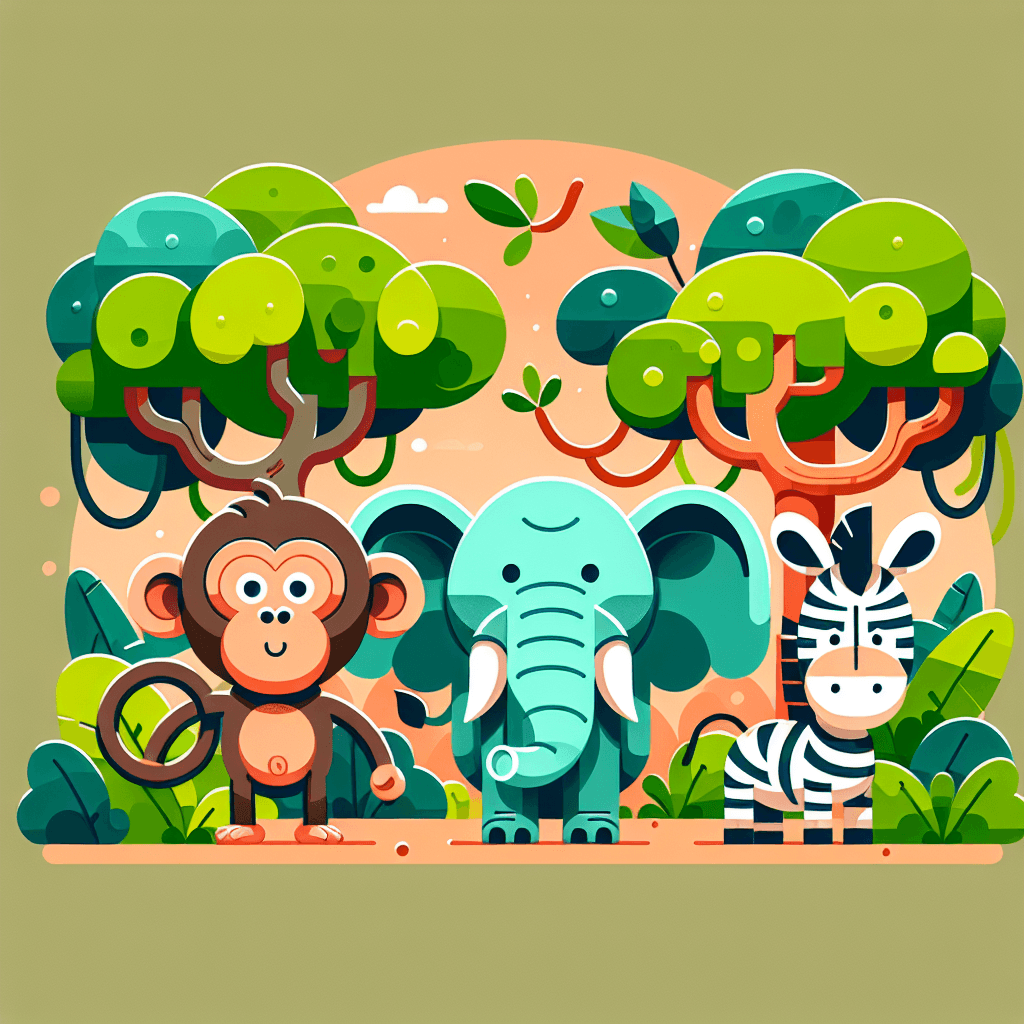 Silly Jungle Safari Painting By Numbers Kit