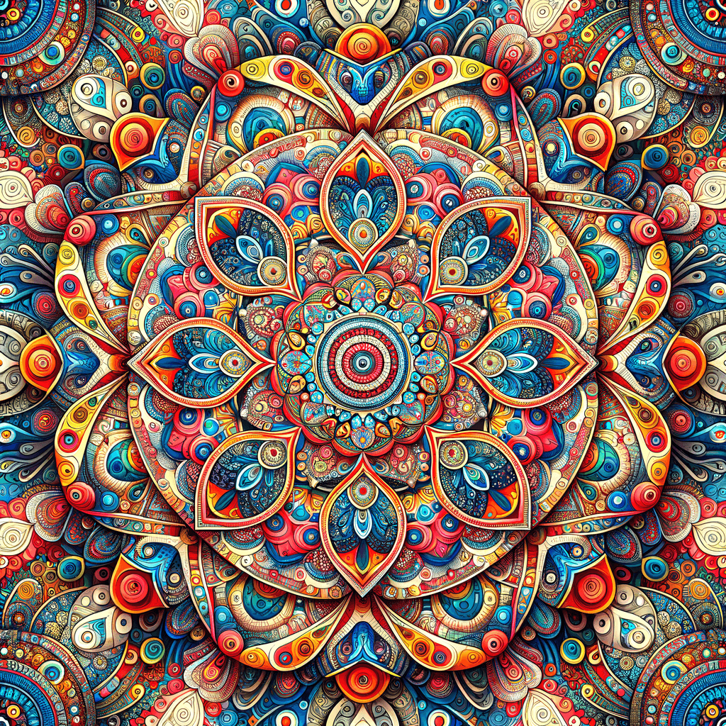 Colorful Kaleidoscope Dream Paint By Numbers Kits