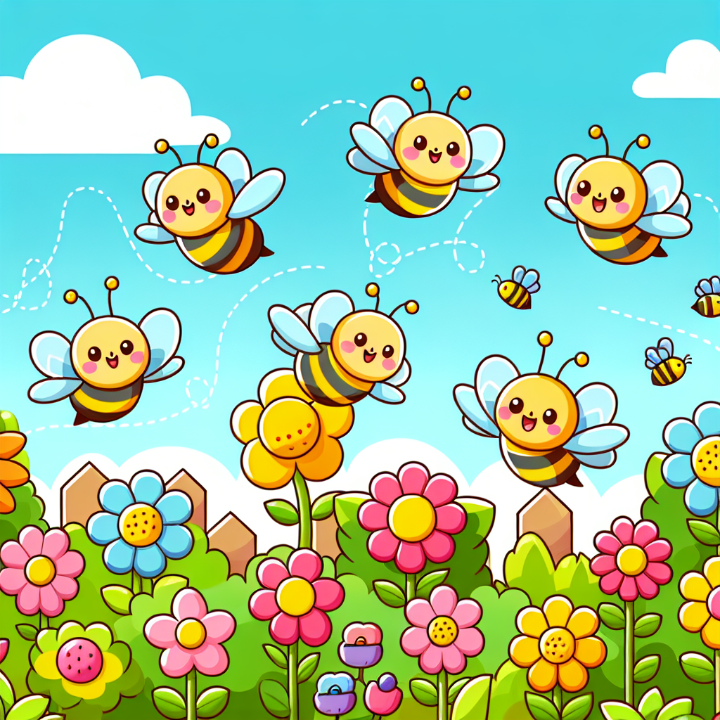 Busy Bees' Adventure Paint By Numbers
