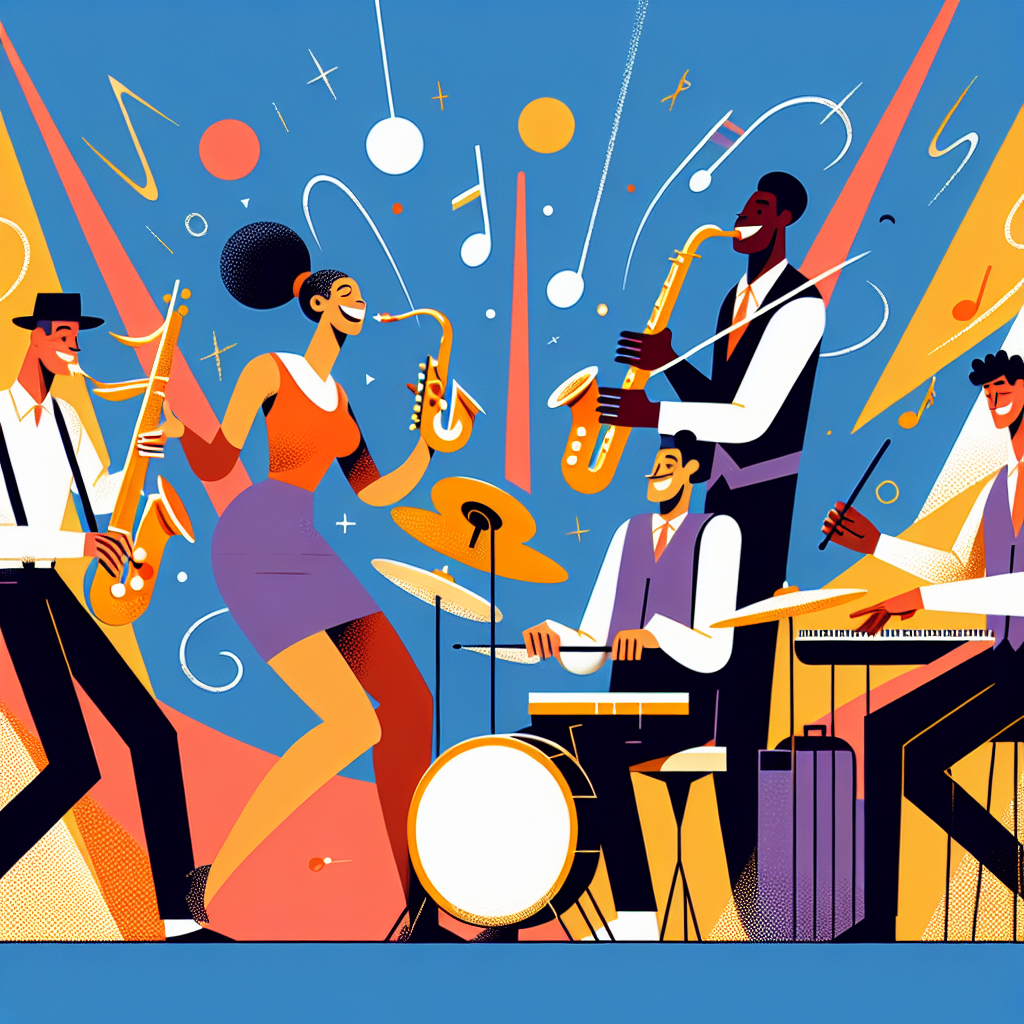 Lively Jazz Band Jamboree Painting By Numbers Kit