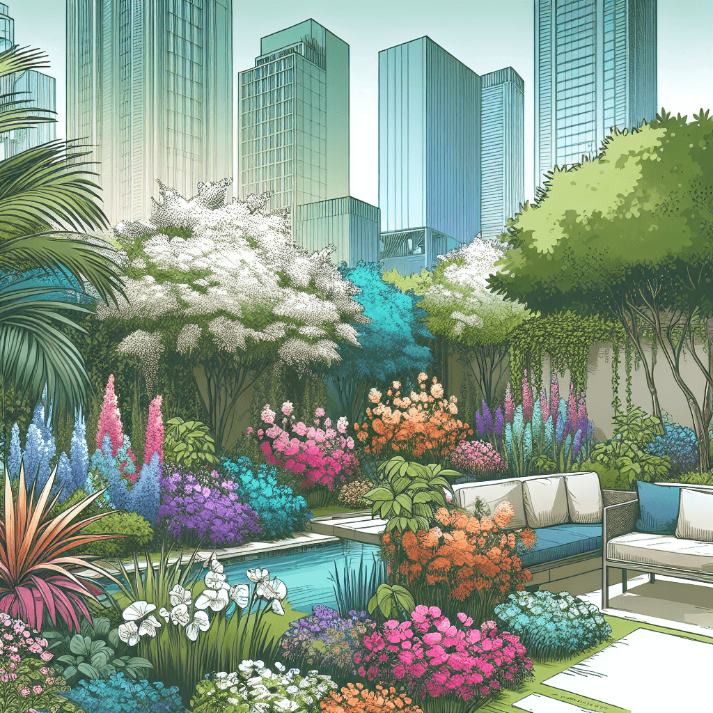 Charming Urban Garden Paint By Numbers Art