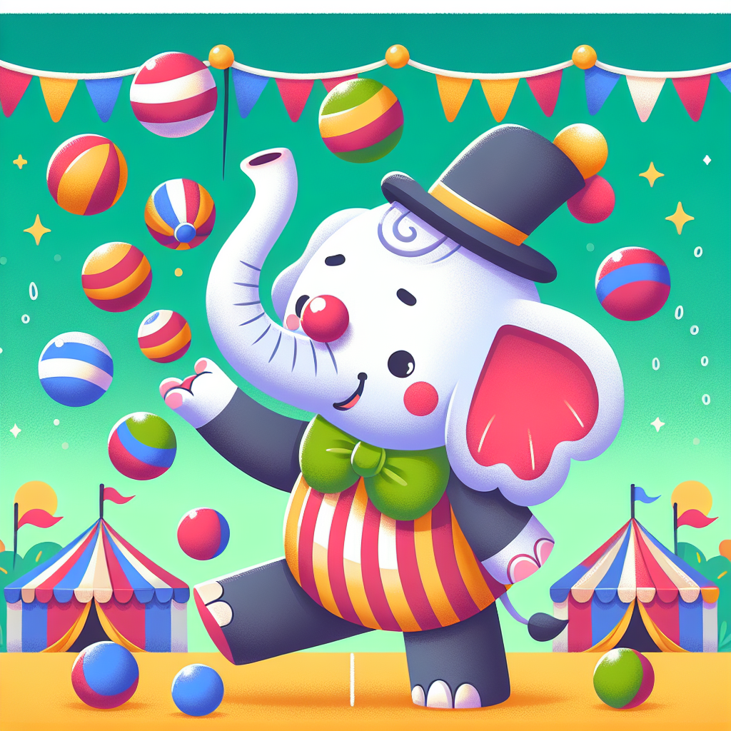 Circus Clown Elephant Paint By Color