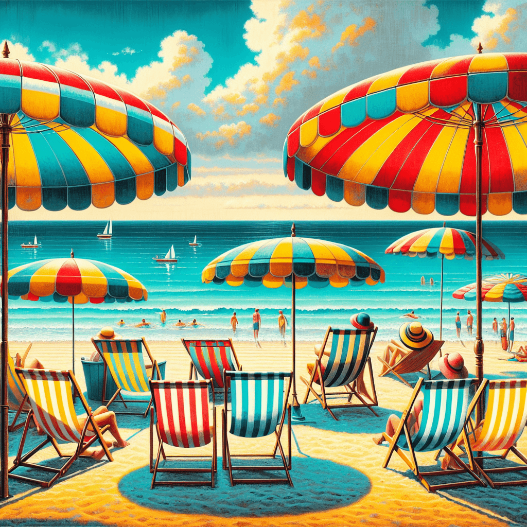 Retro Seaside Joy Paint By Number