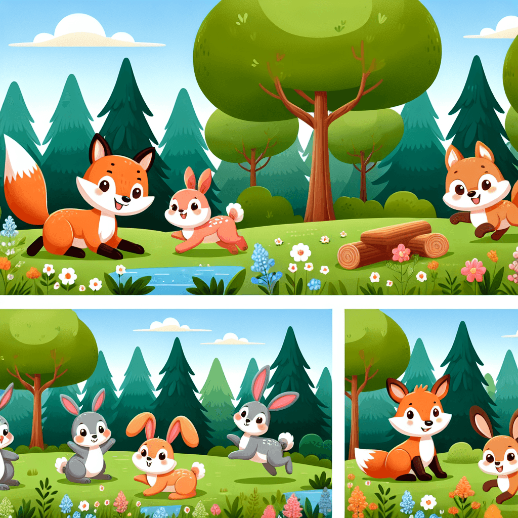 Fun Woodland Animals Number Painting