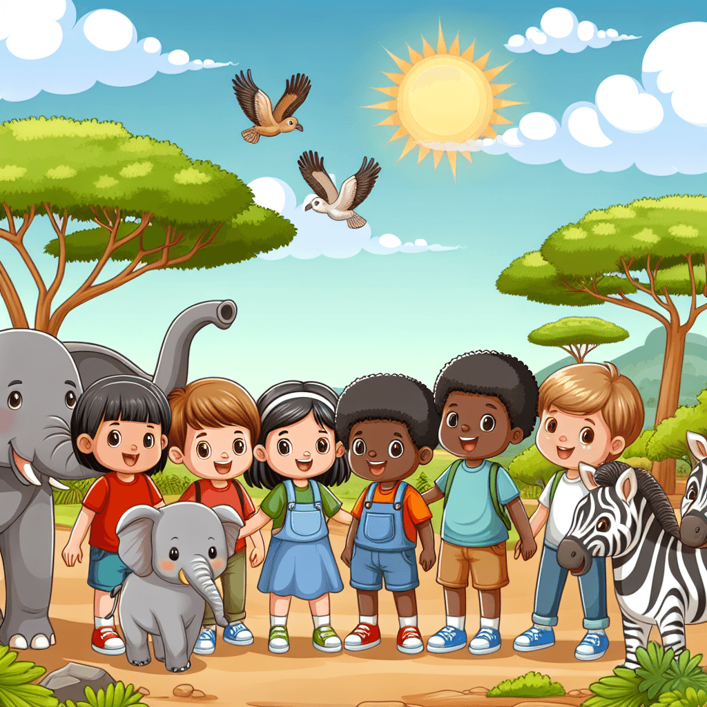 Sunny Safari Exploration Paint By Numbers Art