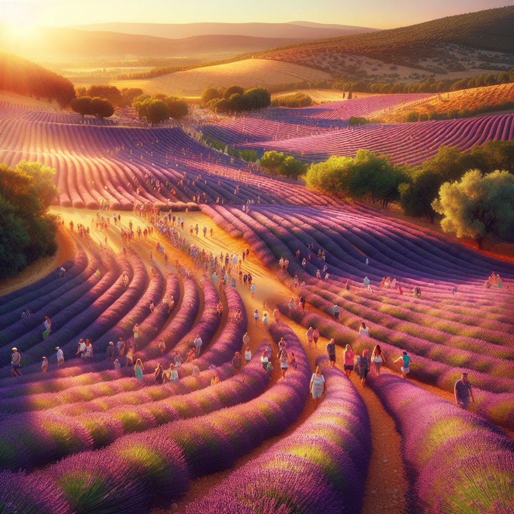 Lavender Festival - Provence Number Painting