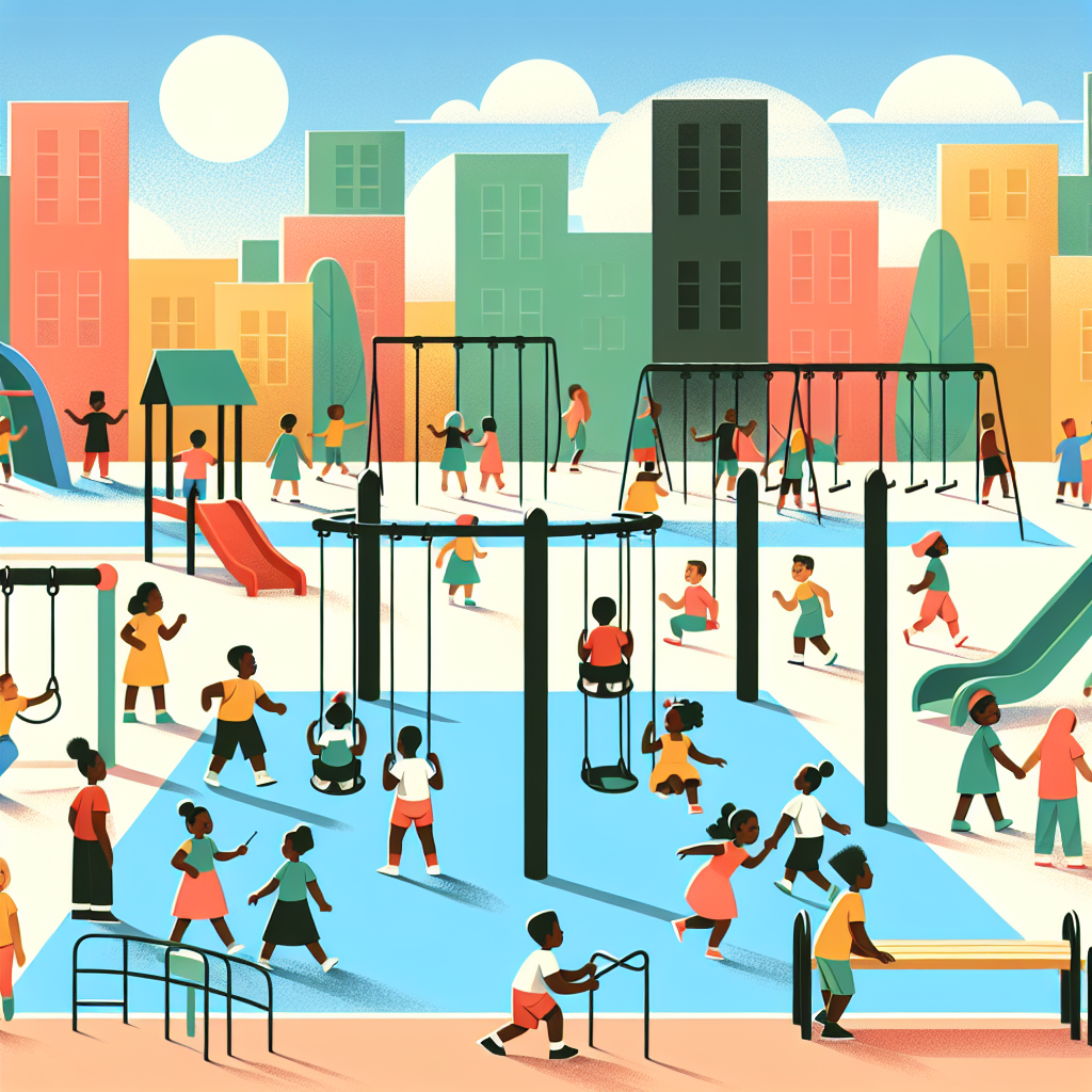 Urban Playground Adventure Paint By Color