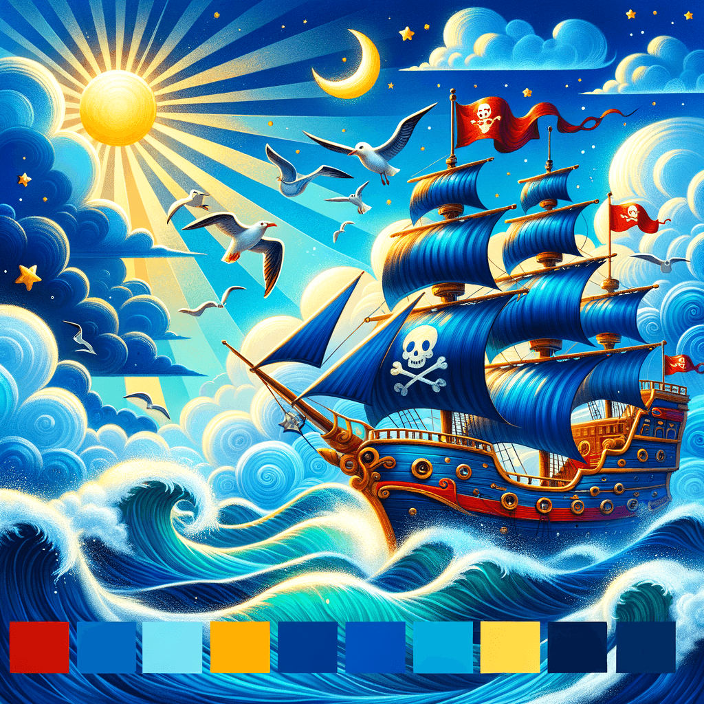 Adventure In A Pirate Ship Paint By Numbers Kits