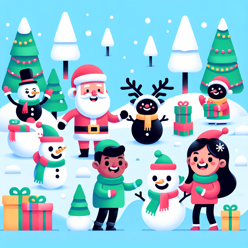 Merry Christmas Characters Numbered Painting Kits