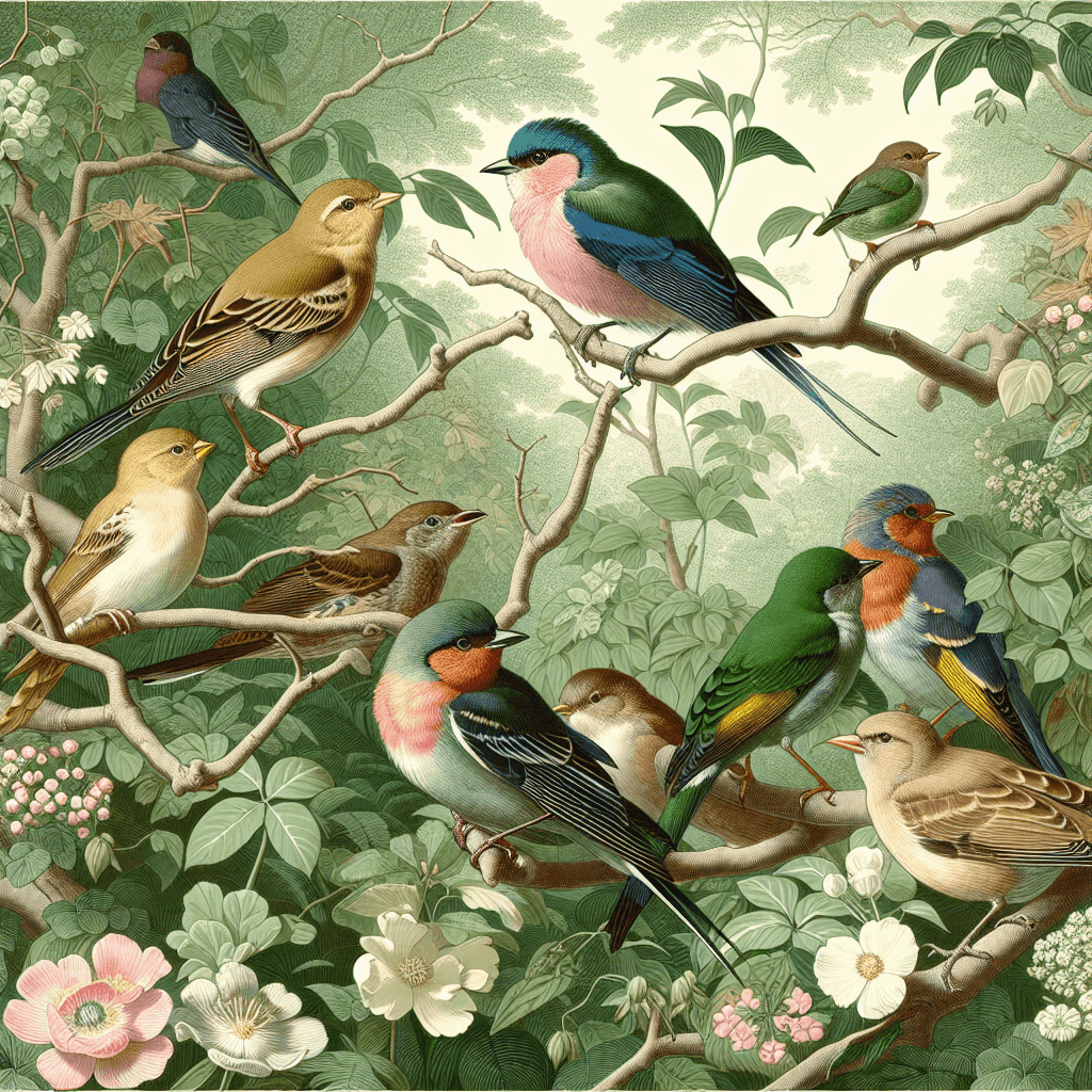 Elegant Bird Sanctuary Paint By Numbers