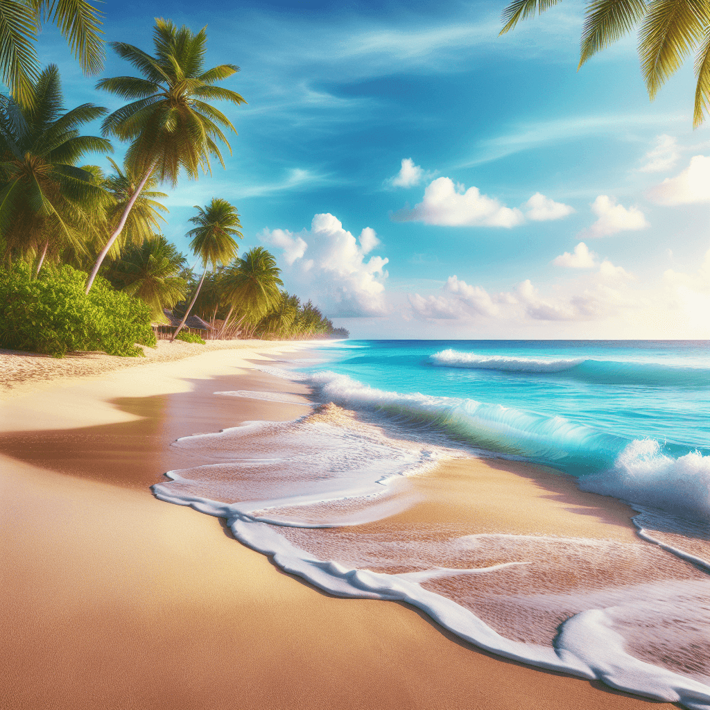 Serene Tropical Retreat Numbered Painting Kits