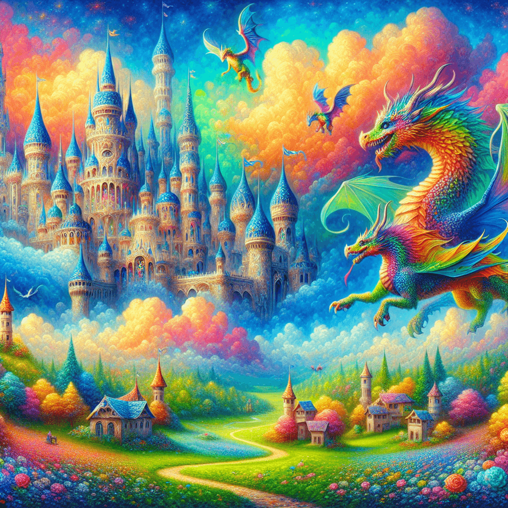 Charming Fantasy Kingdom Painting Number Kit