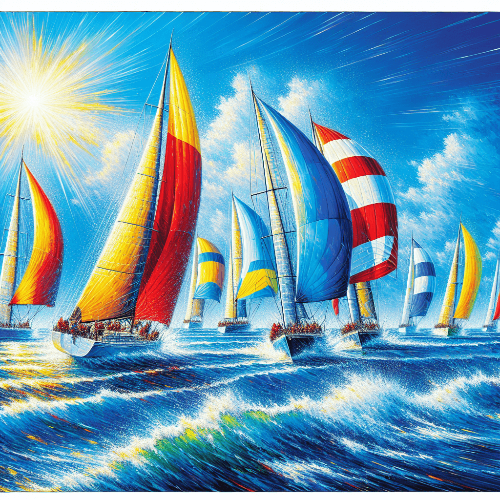 Lively Ocean Regatta DIY Paint By Numbers