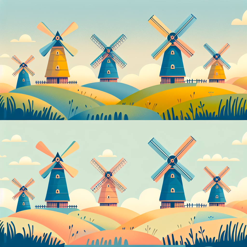 Whimsical Windmill Wonders Painting Number Kit
