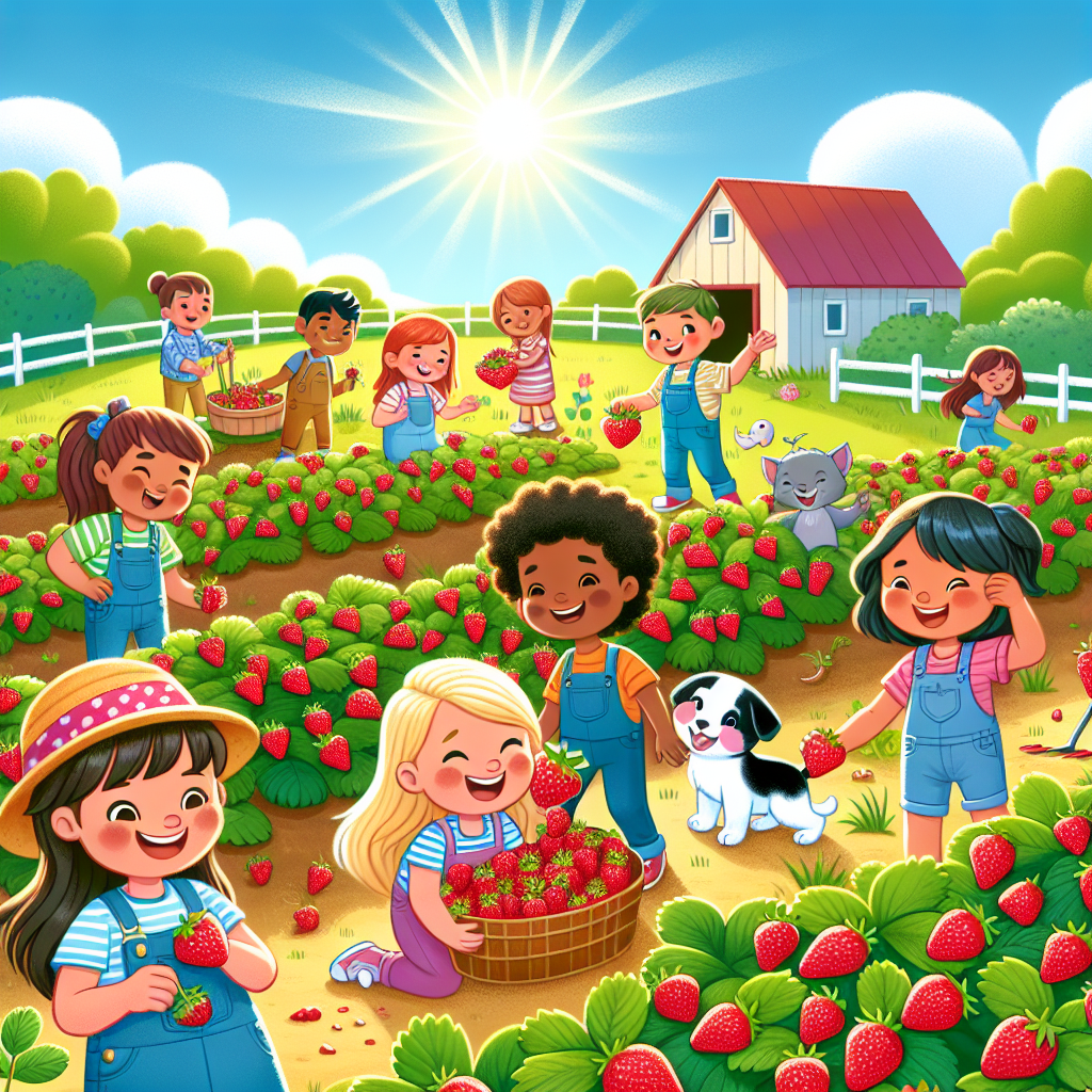 Sweet Strawberry Harvest Painting Number Kit
