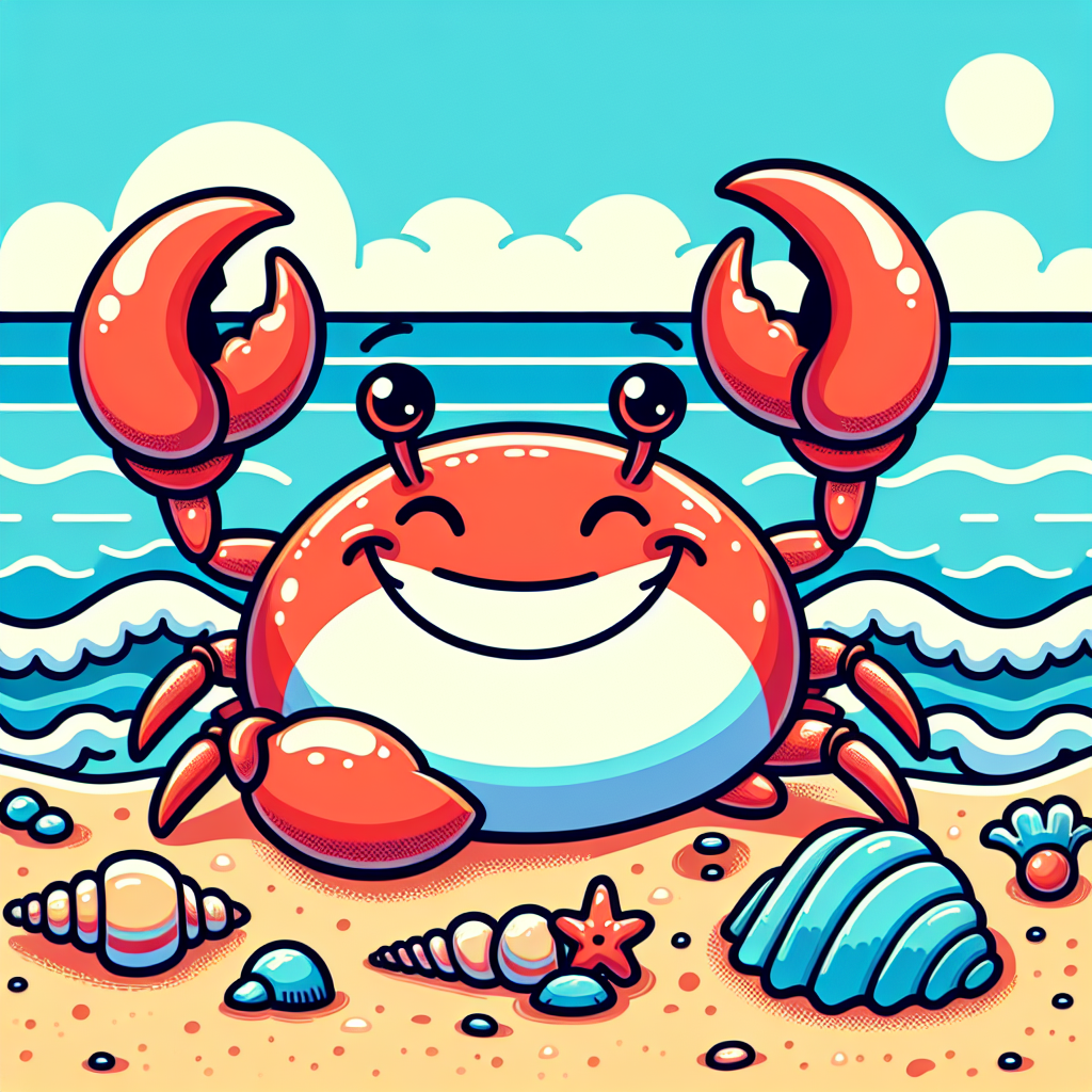Joyful Crab Painting Number Kit