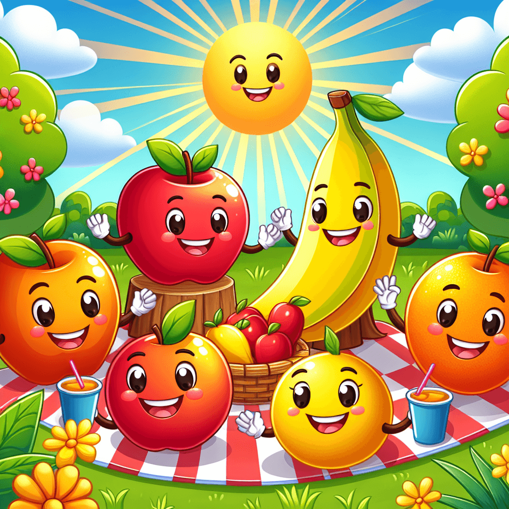 Bubbly Fruit Friends Paint By Numbers