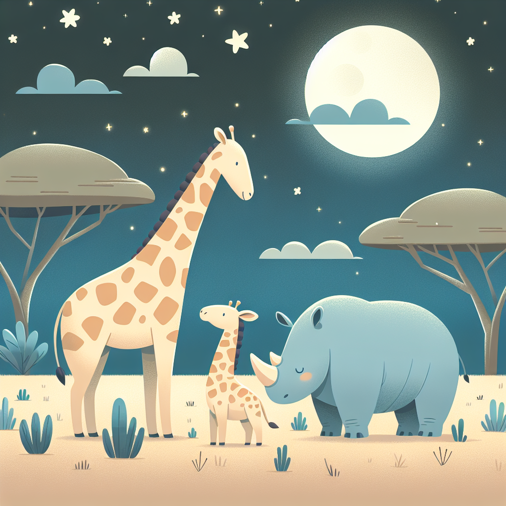 Moonlit Safari Exploration Paint By Number