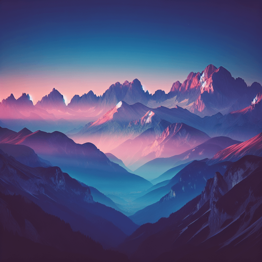 Quiet Alpine Dawn Paint By Number