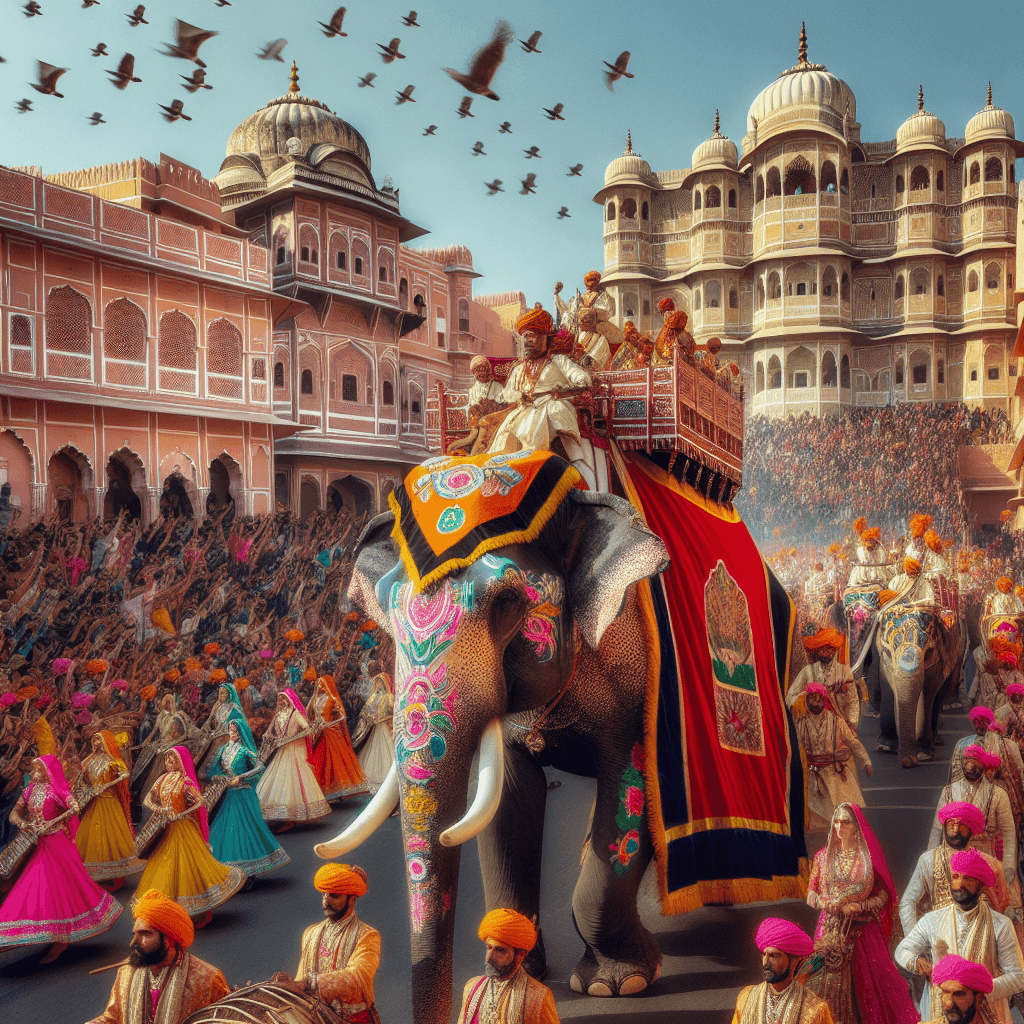 Elephant Festival - India Painting Number Kit