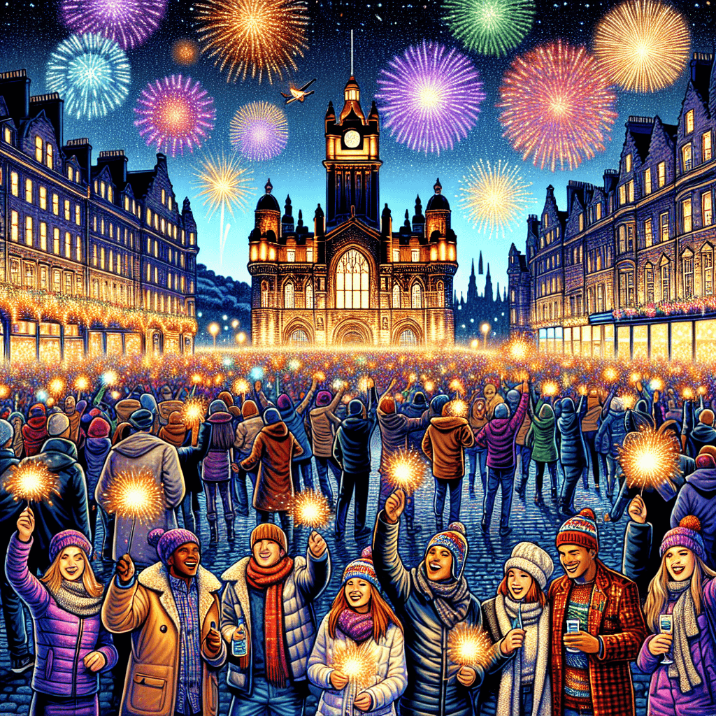 Hogmanay Street Party - Edinburgh, Scotland Paint By Numbers Kits