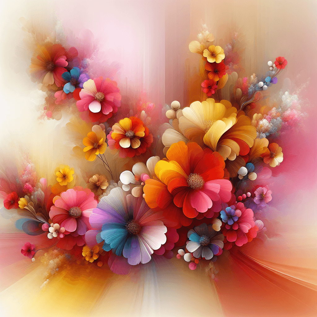 Radiant Flower Explosion Painting Number Kit