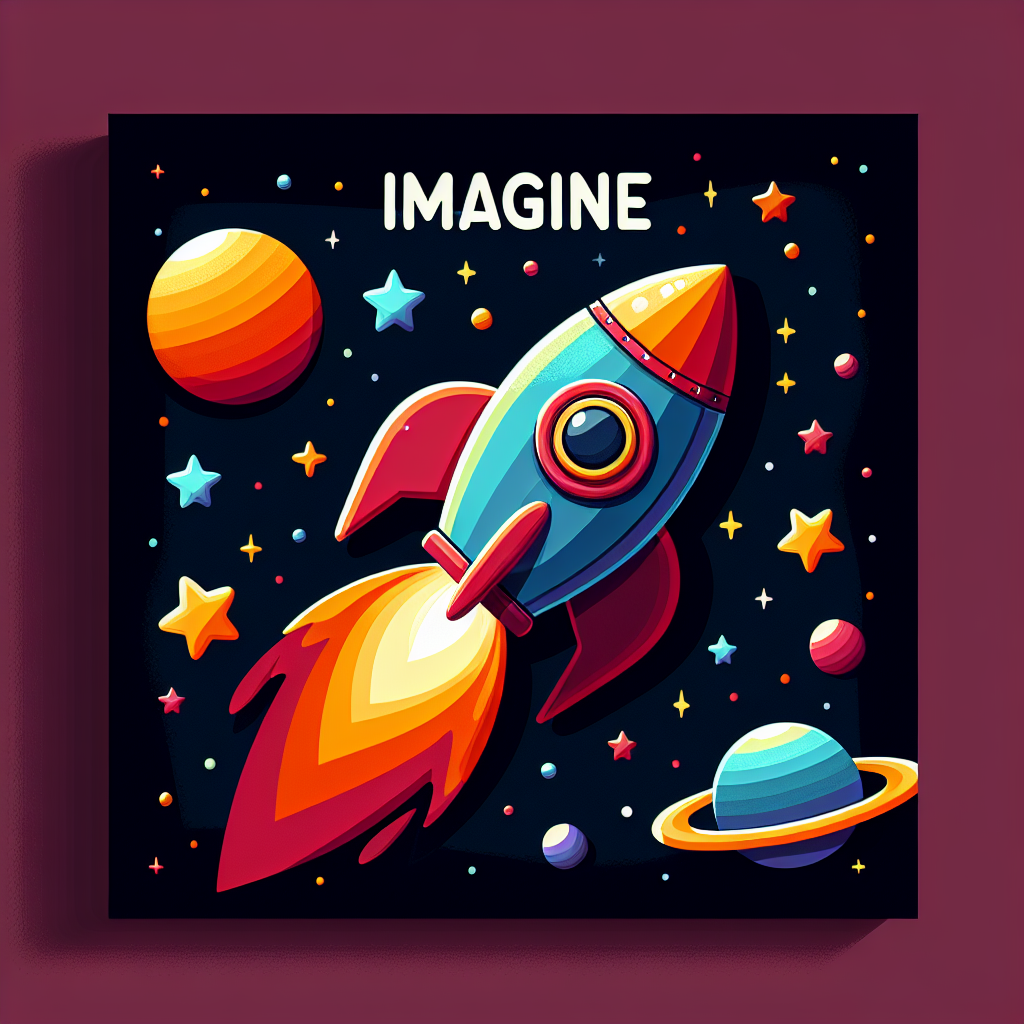 Space Rocket Ride Painting Number Kit