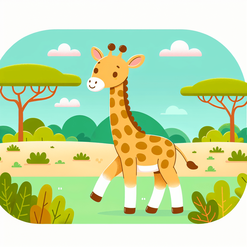 Gigantic Giraffe Adventure DIY Paint By Numbers