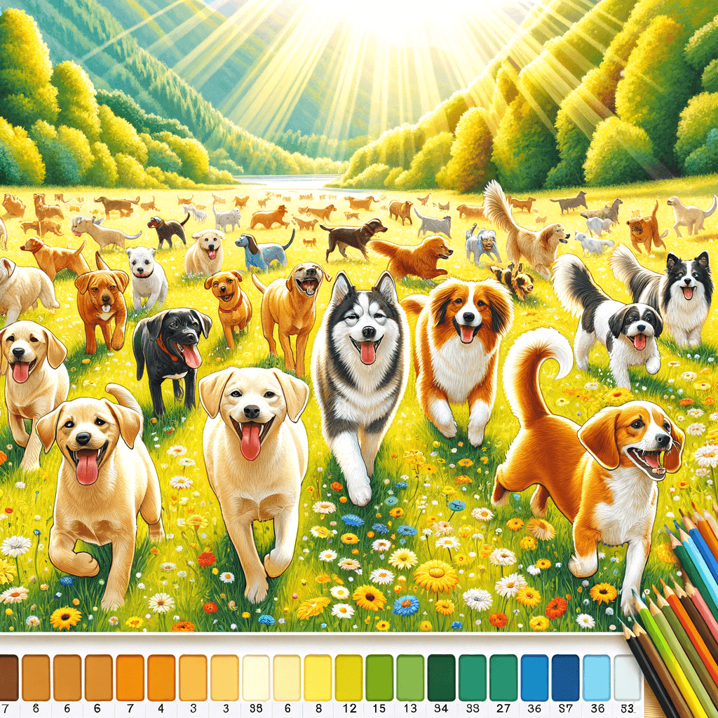 Dog Days Of Joy DIY Paint By Numbers