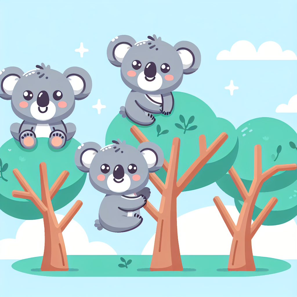 Giggling Koalas Painting By Numbers Kit