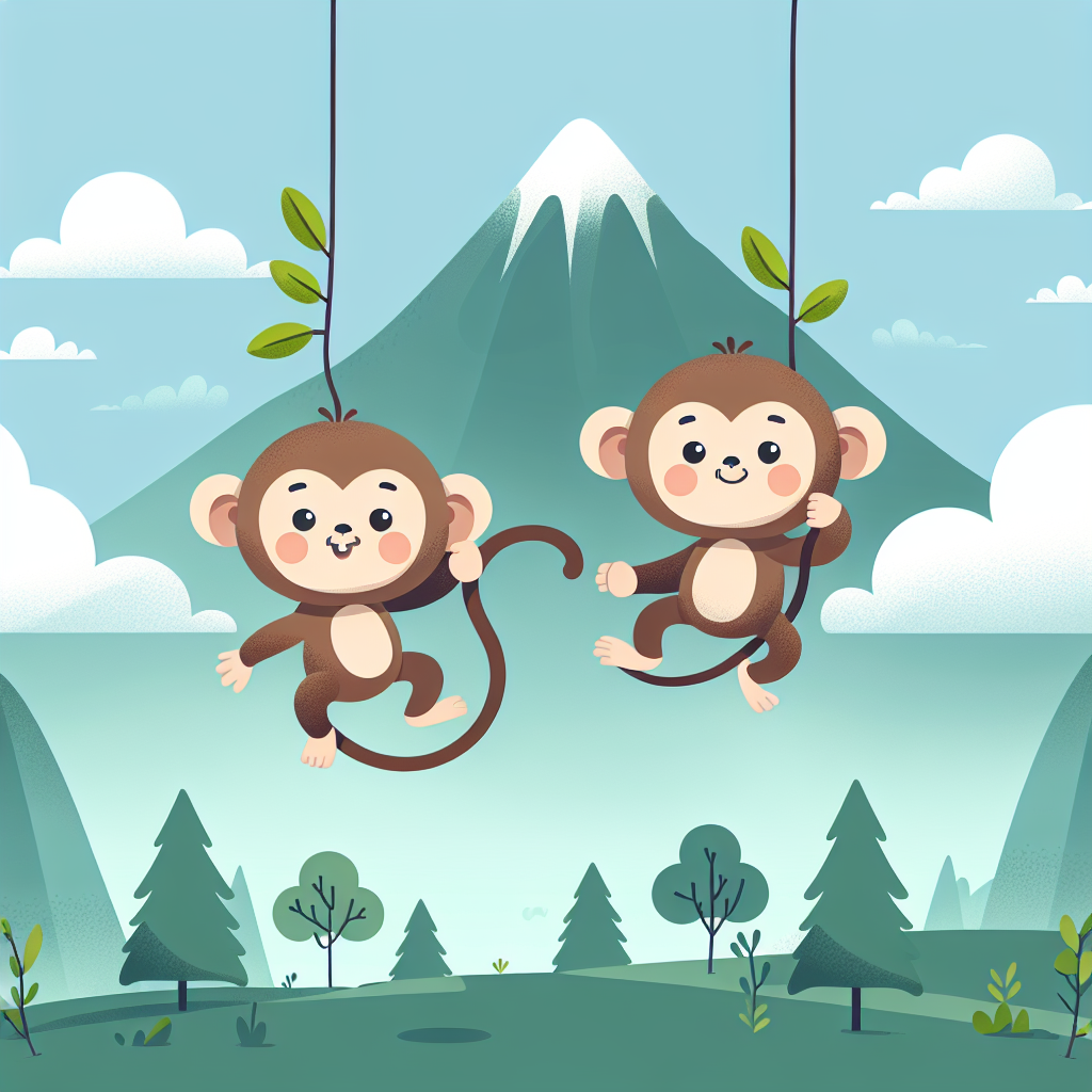 Magical Mountain Monkeys Painting Number Kit