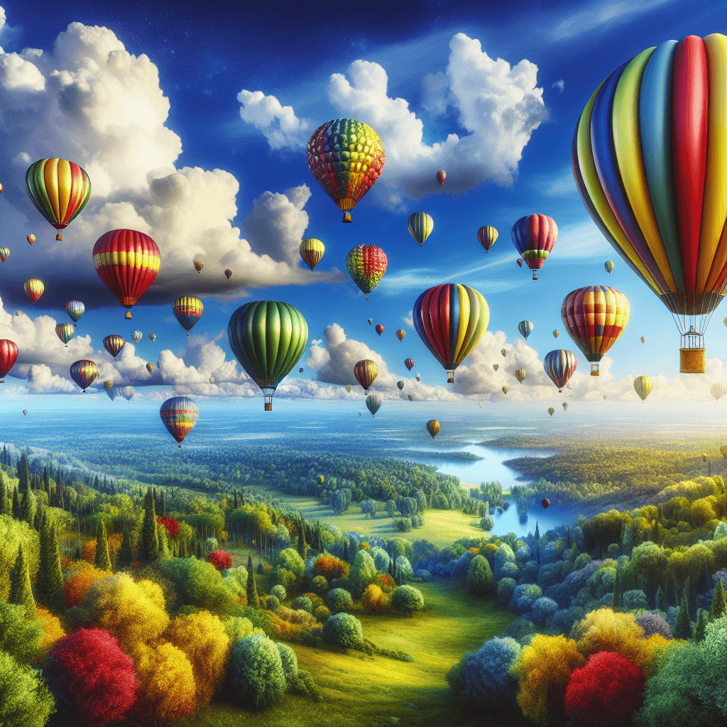 Fantasy Balloon Wonderland Painting By Numbers Kit