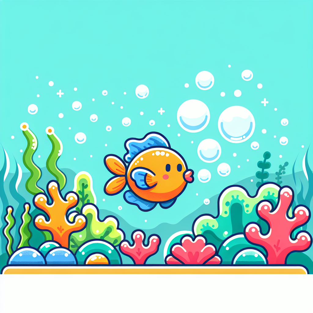 Bubbly Bubble Fish DIY Paint By Numbers