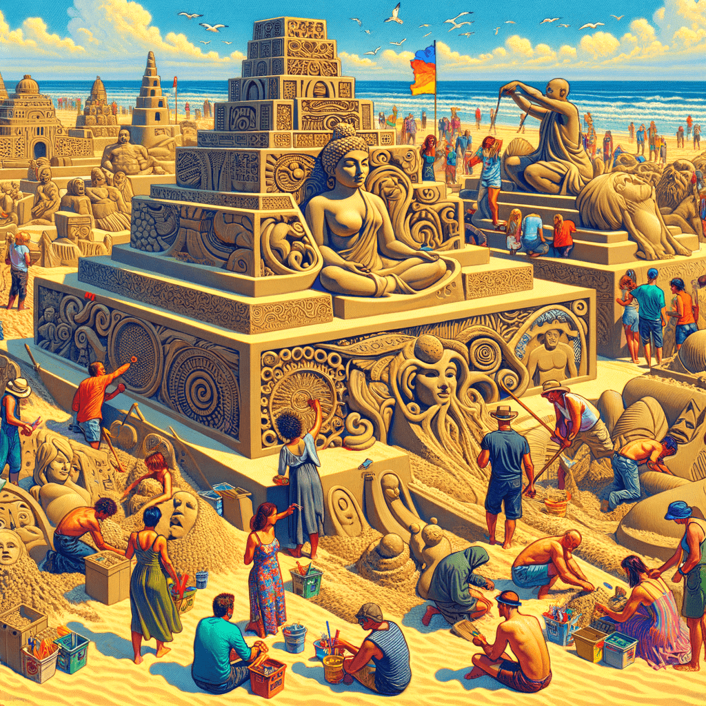 International Sand Sculpture Festival Paint By Numbers