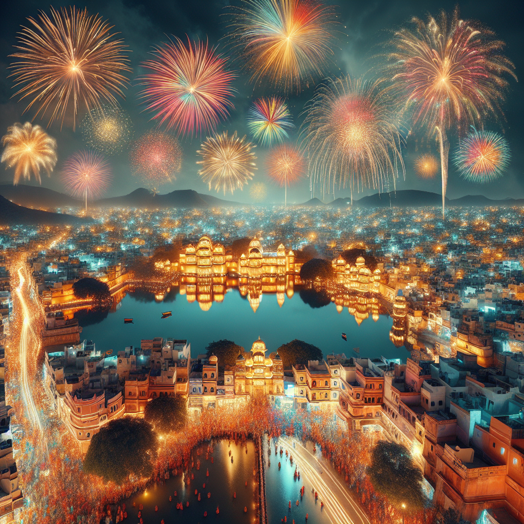 Diwali Fireworks In Jaipur - India Paint By Numbers