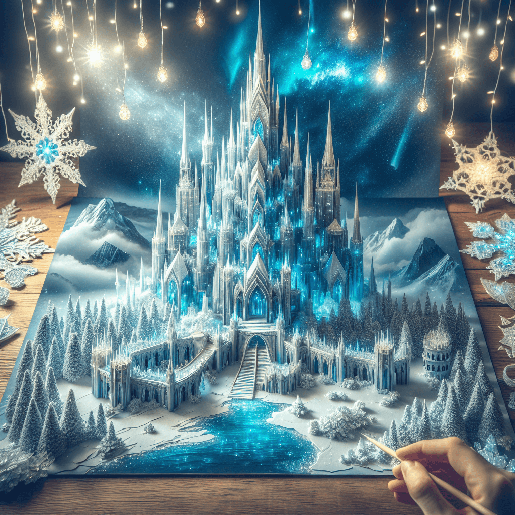 Ethereal Ice Castle Realm Paint By Numbers