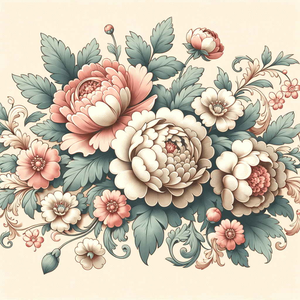 Vintage Floral Dream Painting By Numbers Kit