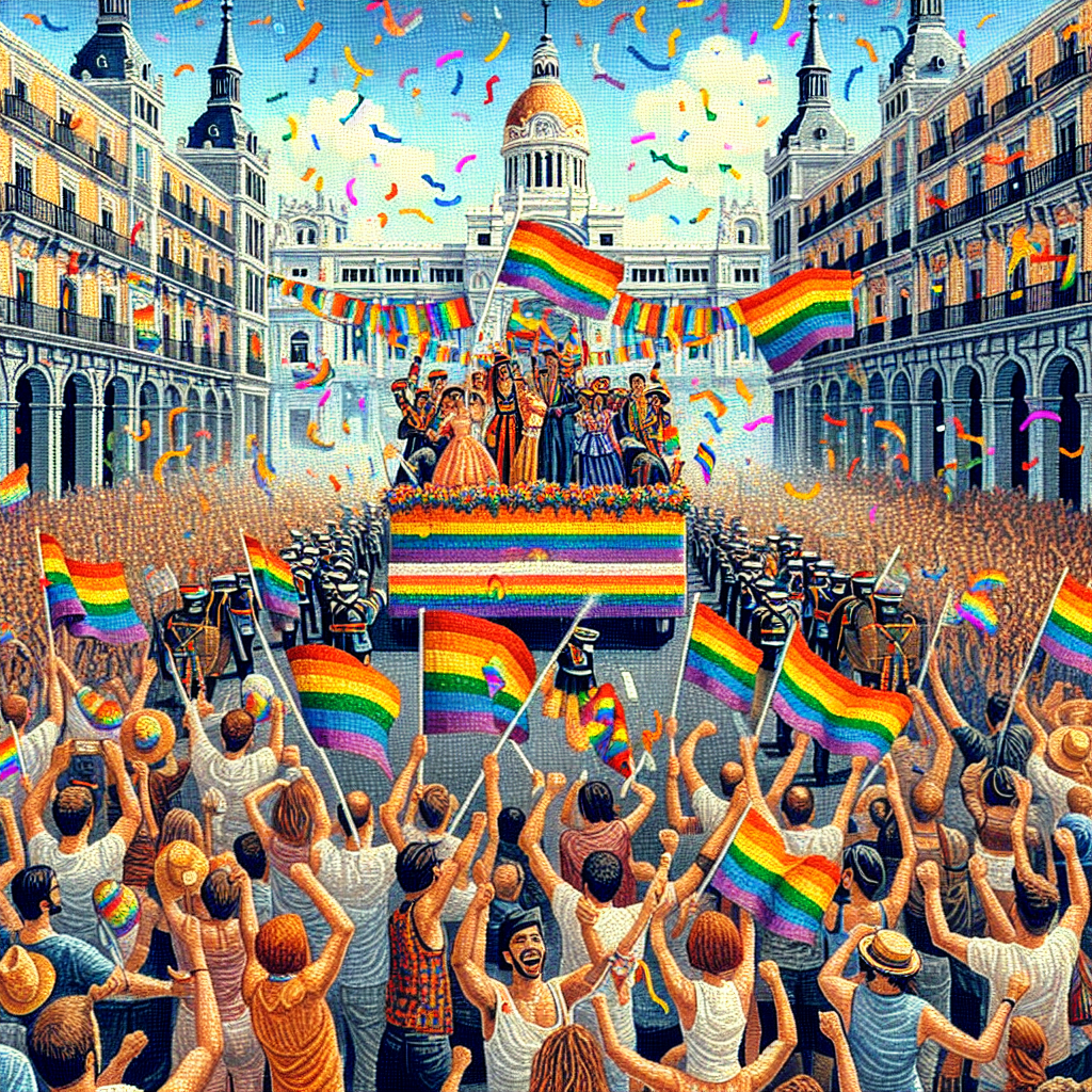 Pride Parade - Madrid, Spain Painting By Numbers Kit